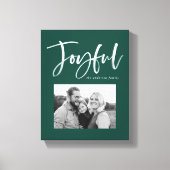 Toile Joyful Script | Vert (Recto)