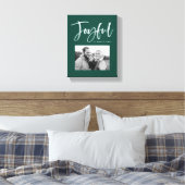 Toile Joyful Script | Vert (Insitu(Chambre))
