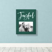 Toile Joyful Script | Vert (Insitu (Plancher de Bois))
