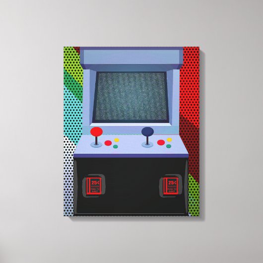 Toile Joystick de jeu vidéo d'arcade décoration murale c (Recto)