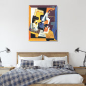 Toile Juan Gris - Violon et verre - Art Abstrait (Insitu(Chambre))