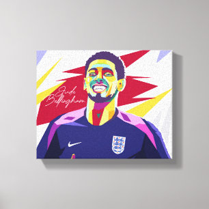 Toile Jude Bellingham Wpap Pop Art