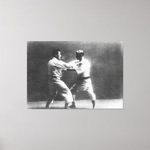 Toile Judo de Judoka Jigoro Kano Kyuzo Mifue de Japonais