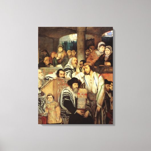 Toile Juifs priant par Maurycy Gottlieb - Vers 1878 (Recto)