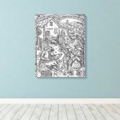 Toile Juin, tonte des moutons, Gemini (Insitu (Plancher de Bois))