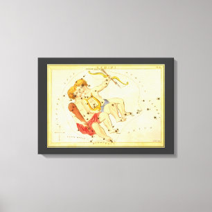 Toile Jumeaux Gemini Constellation Vintage Urania miroir