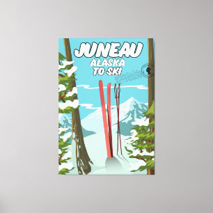 Toile Juneau Alaska À Ski
