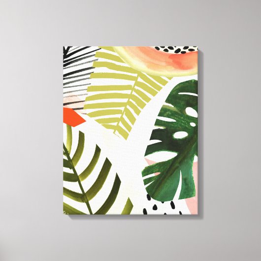 Toile Jungle battre la végétation tropicale (Recto)