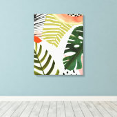Toile Jungle battre la végétation tropicale (Insitu (Plancher de Bois))