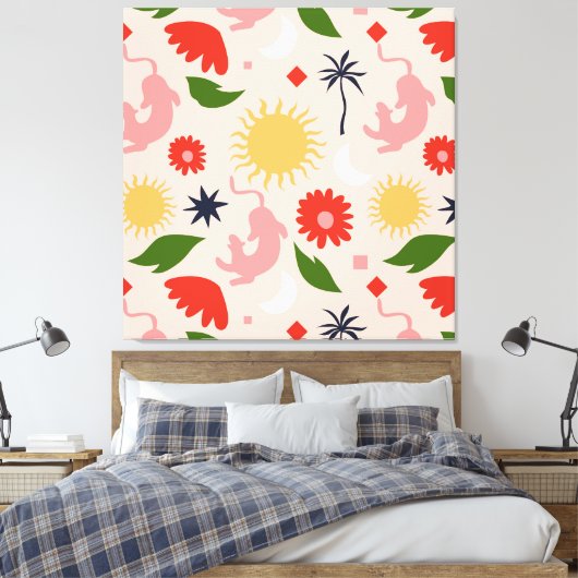 Toile Jungle céleste (Insitu(Chambre))