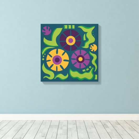 Toile Jungle Daisy (Insitu (Plancher de Bois))