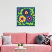 Toile Jungle Daisy (Insitu(Salon))