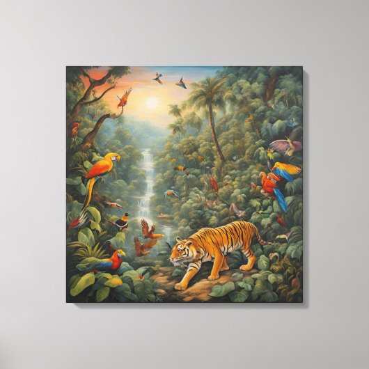 Toile Jungle Magique - Tableaux (Recto)