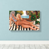 TOILE JUNGLE QUEENS CATFIGHT (Insitu (Plancher de Bois))