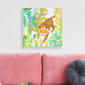 Toile Jungle Roar - Tigre (Insitu(Salon))