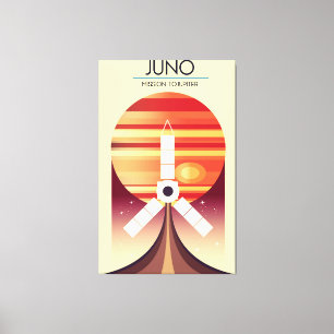 Toile Juno - Mission à Jupiter Art spatial