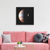 Toile Jupiter 5ème planète avec système solaire Cassini (Insitu(Salon))