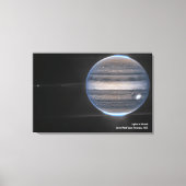 Toile Jupiter en infrarouge, télescope spatial James Web (Recto)