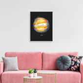 Toile Jupiter Planet Artwork - Illustration de l'espace  (Insitu(Salon))