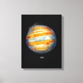 Toile Jupiter Planet Artwork - Illustration de l'espace  (Recto)