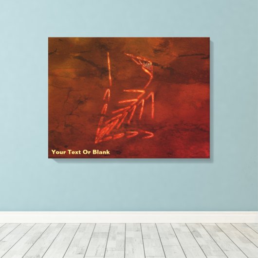 Toile Jurassic fossile (Insitu (Plancher de Bois))