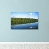 Toile Juruena, Brésil. Bord forestier de rivière reflété (Insitu (Plancher de Bois))