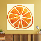 Toile Jus orange tranche aquarelle art pop art (Insitu(Salon))