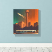 Toile Jusqu'aux étoiles d'ici (Insitu (Plancher de Bois))