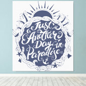 Toile Just Another Day à Paradise (Insitu (Plancher de Bois))