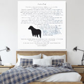 Toile Juste Un Chien Citation - Labrador Noir - Citation (Insitu(Chambre))