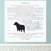 Toile Juste un citation de chien - Black Labrador - cita (Insitu (Plancher de Bois))