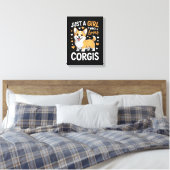 Toile Juste Une Fille Qui Aime Les Corgis (Insitu(Chambre))