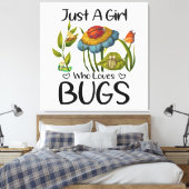Toile Juste une fille qui aime les insectes (Insitu(Chambre))