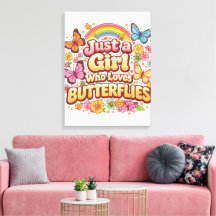Juste une Fille qui Aime les Papillons – Joli Flor