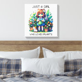 Toile Juste une fille qui aime les Plantes (Insitu(Chambre))