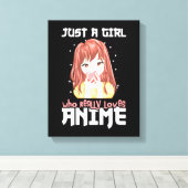 Toile Juste Une Fille Qui Aime Vraiment Anime (Insitu (Plancher de Bois))