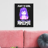 Toile Juste une fille qui aime vraiment l'Anime en viole (Insitu(Salon))
