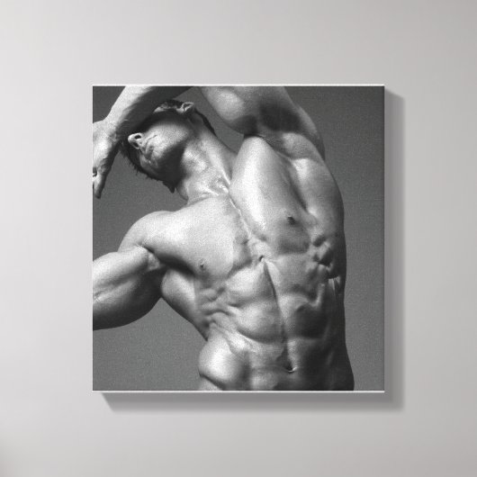 Toile Justin Woltering Bodybuilder (Recto)
