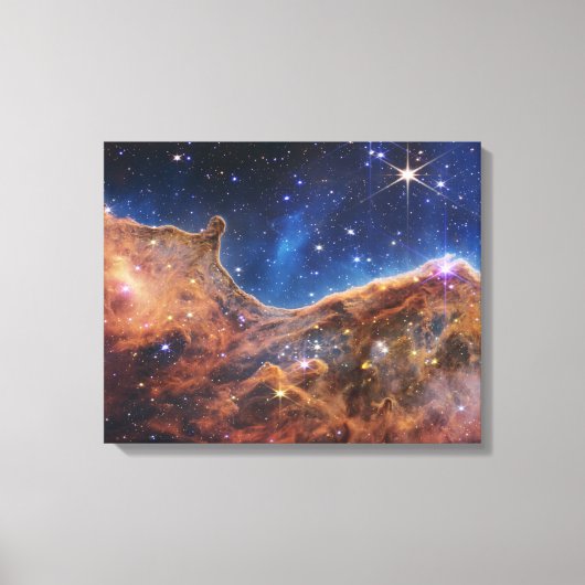Toile JWST James Webb Télescope Spatial Cliffs cosmiques (Recto)