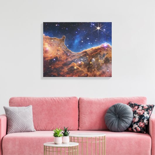 Toile JWST James Webb Télescope Spatial Cliffs cosmiques (Insitu(Salon))