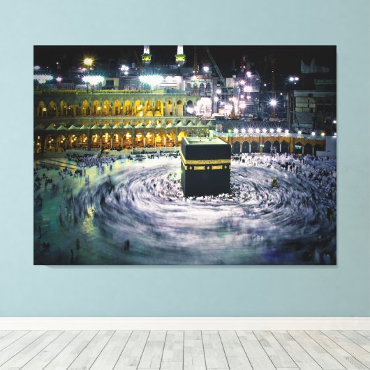 Toile Kabbah la nuit (Insitu (Plancher de Bois))