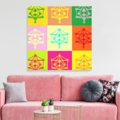 Toile Kabbalah Pop Art (Insitu(Salon))