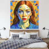 Toile « Kaela » - Motif d'un passé (Insitu(Chambre))