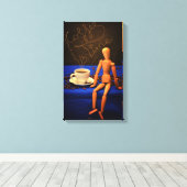 Toile Kaffee - Zeit (Insitu (Plancher de Bois))