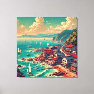 Toile (Kagayaku Umibe) – Rivage ensoleillé