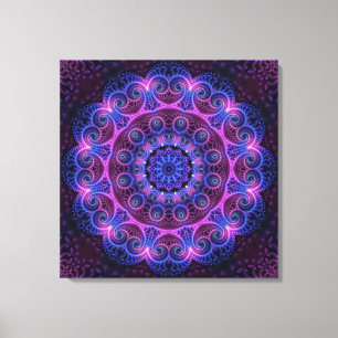 Toile Kaleidoscope Apophyse Coeurs Mandala