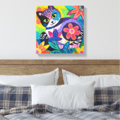 Toile Kaleidoscope Kitty (Insitu(Chambre))