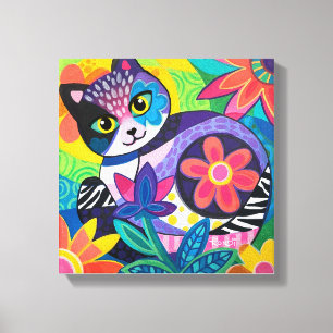 Toile Kaleidoscope Kitty