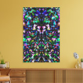 Toile Kaléidoscope psychédélique coloré (Insitu(Salon))