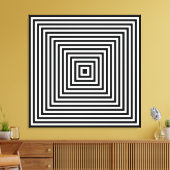 Toile Kalidascope noir blanc (Insitu(Salon))
